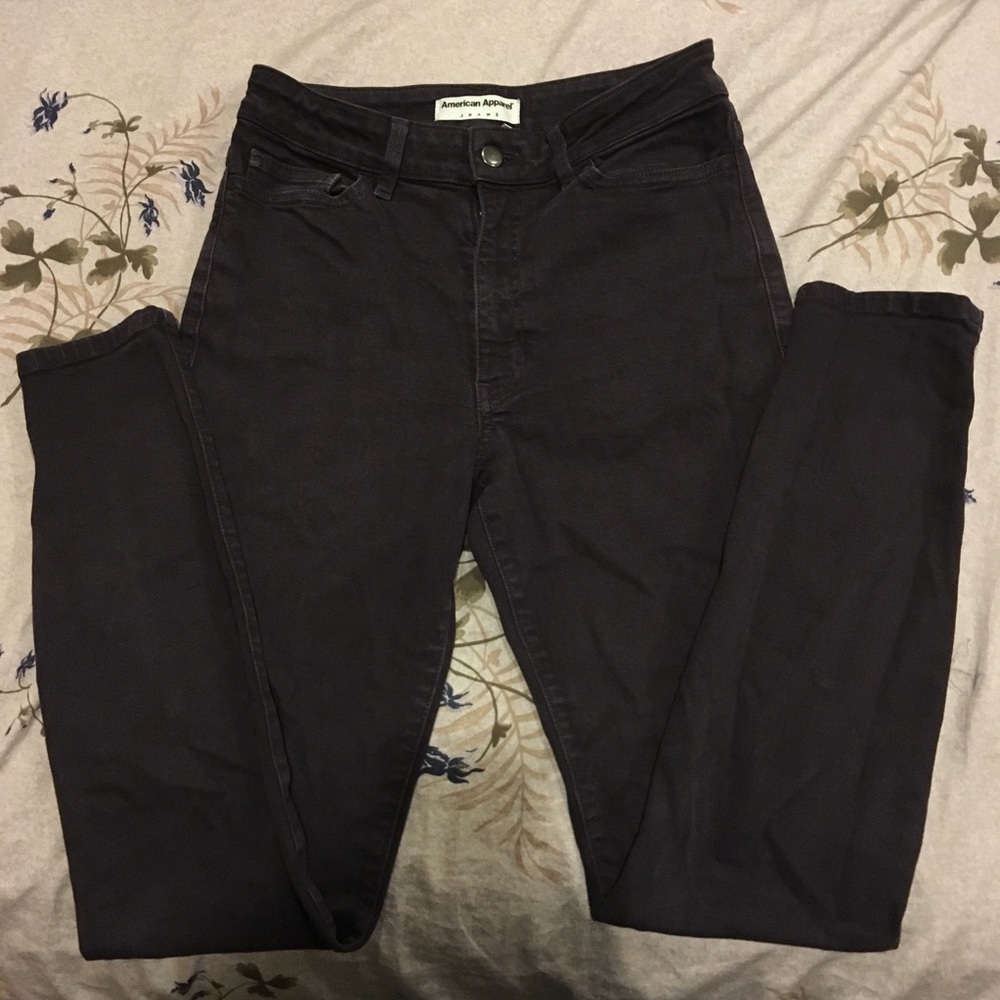 American Apparel Purple Jeans